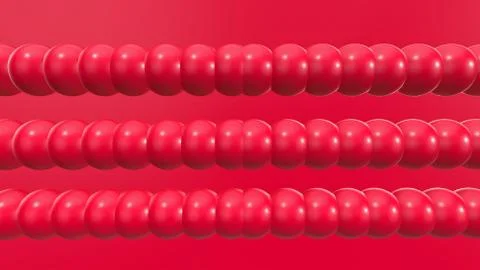 3d render red sphere background. 3d objects geometric shape 스톡 일러스트