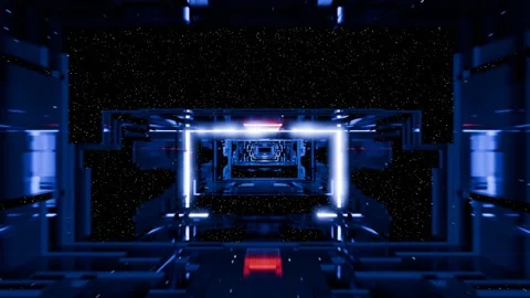 3d render retro wave cosmic, space cinematic background, 3d render endless loop Vidéo 276848806