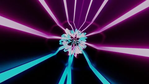 3d render, retrowave VJ futuristic cinematic background, endless loop Stock Footage 273316878