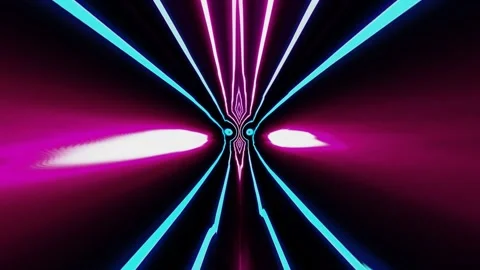 3d render, retrowave VJ futuristic cinematic background, endless loop Stock Footage 273316909