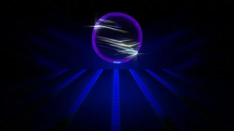 3d render, retrowave VJ futuristic cinematic background, endless loop Stock Footage 273317171
