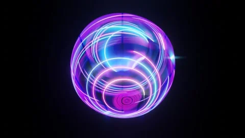 3d render, retrowave VJ futuristic cinematic background, endless loop Stock Footage 273317318