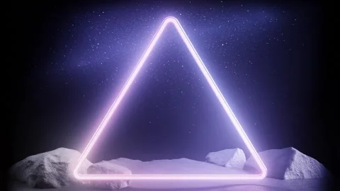 3d render, retrowave VJ futuristic cinematic background, endless loop Stock Footage 273317597