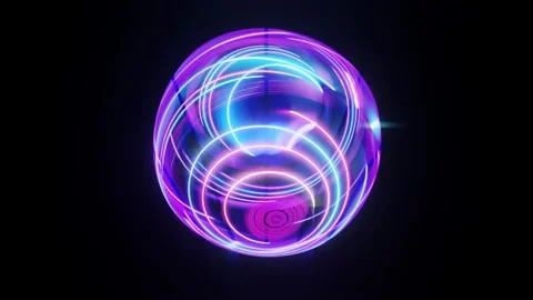 3d render, retrowave VJ futuristic cinematic background, endless loop Stock Footage 273319766