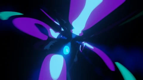 3d render, retrowave VJ futuristic cinematic background Stock Footage 273629342