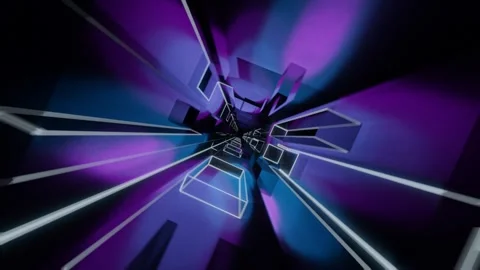 3d render, retrowave VJ futuristic cinematic background Stock Footage 273629591