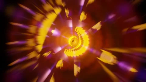 3d render, retrowave VJ futuristic cinematic background Stock Footage 273629862