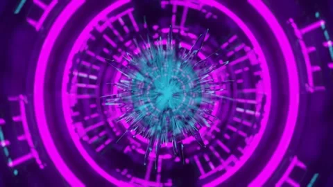 3d render, retrowave VJ futuristic cinematic background Stock-Footage 273630222