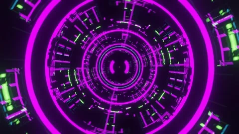 3d render, retrowave VJ futuristic cinematic background Stock-Footage 273631039