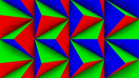 3D Render RGB abstract background Stock Illustration