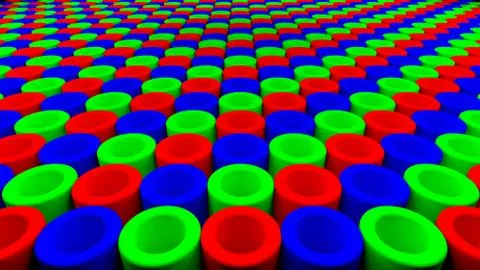 3D Render RGB abstract background Stock Illustration