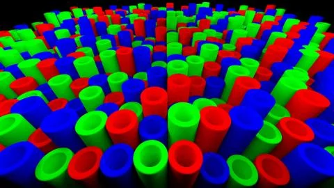 3D Render RGB abstract background Stock Illustration