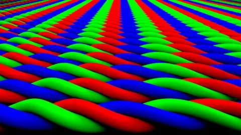 3D Render RGB abstract background Stock Illustration