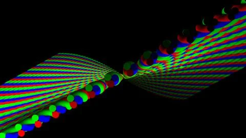 3D Render RGB abstract background Stock Illustration