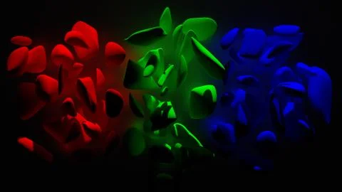 3D Render RGB abstract background Stock Illustration