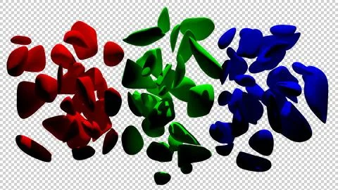 3D Render RGB abstract background Stock Illustration