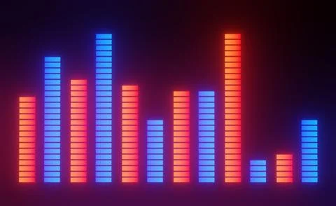 3d render of RGB neon light on darkness background. Abstract Laser lines sh.. Illustrazione stock