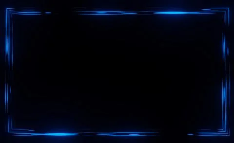 3d render of RGB neon light on darkness background. Abstract Laser lines sh.. Illustrazione stock