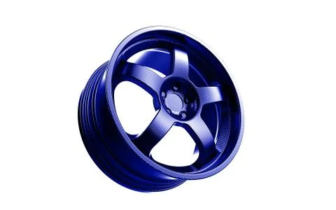 3d render rim in blue Illustrazione stock