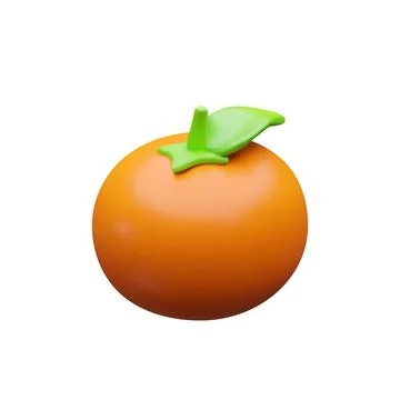 3d render ripe mandarin. Stock Illustration