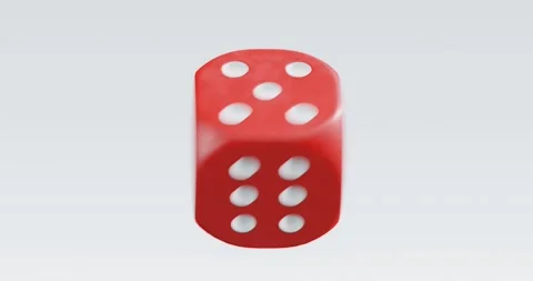 3d render of rolling dice with motion blur for casino or gambling concept, .. Stock Footage 234956379