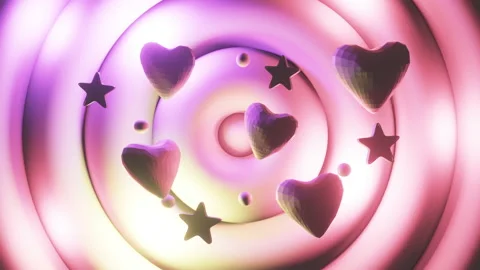 3d render romantic background animation Stock Footage 169403898