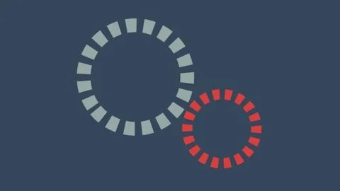 3D render of rotating gears animation on dark background for industrial motion Stock Footage 336472002