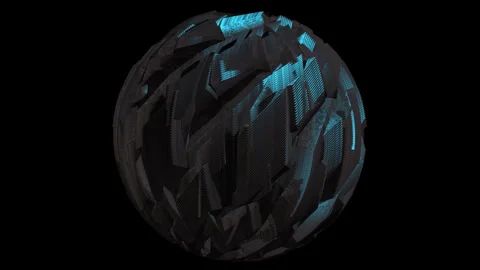3d render of a rotating sphere. Stock Footage 288966884