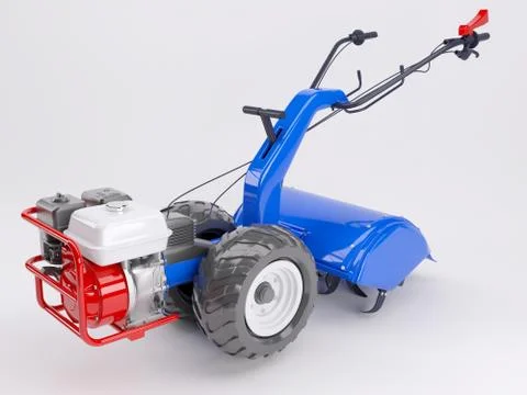 3d render of a rotavator Illustration