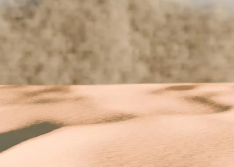 3D Render of Sandy desert Illustrazione stock