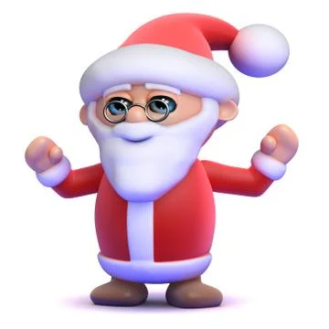 3d render of Santa Claus Stock Illustration