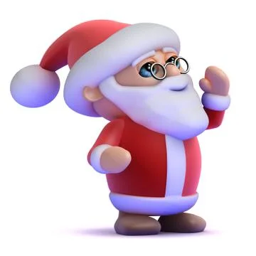 3d render of Santa Claus Stockillustratie