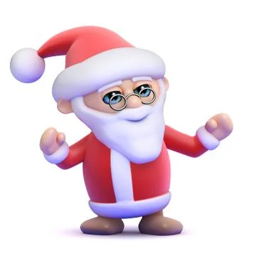 3d render of Santa Claus Stockillustratie