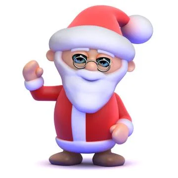 3d render of Santa Claus Stock Illustration