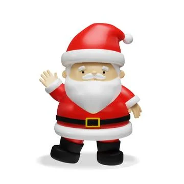 3d render Santa Claus. Stock Illustration