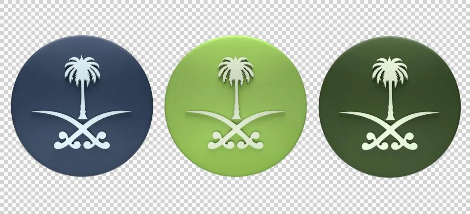 3d render Saudi Arabia map icon high resolution. 3d render icon. Stock Photos