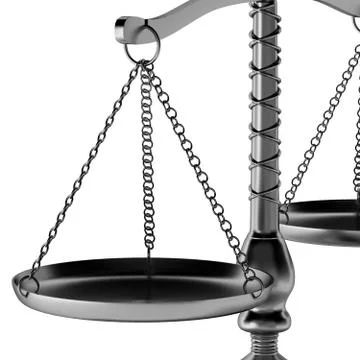 3d render of scales Stock Illustration