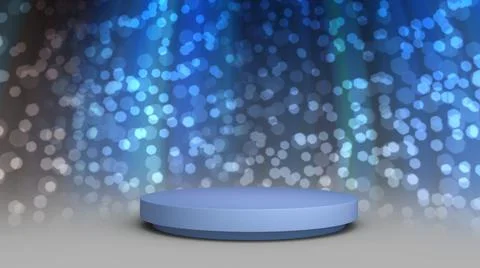 3D Render : Scene with podium platform mock up scene for display  product Illustrazione stock