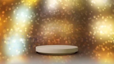 3D Render : Scene with podium platform mock up scene for display  product Illustrazione stock