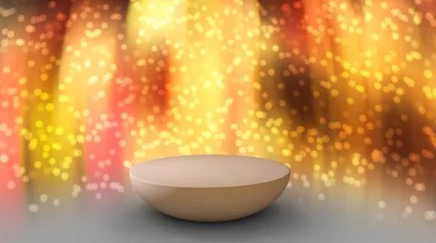 3D Render : Scene with podium platform mock up scene for display  product Illustrazione stock
