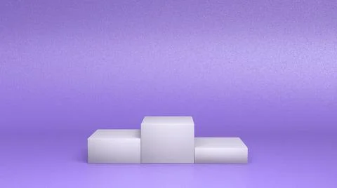 3D Render : Scene with podium platform mock up scene for display  product Stock Illustration