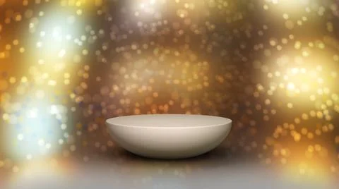 3D Render : Scene with podium platform mock up scene for display  product Stock Illustration