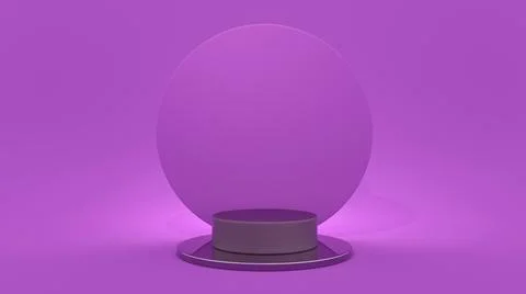 3D Render : Scene with podium platform mock up scene for display  product Stock Illustration