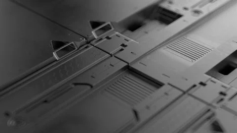 3d render sci-fi high detailed surfaces. Future background with complex forms Stock Illustration