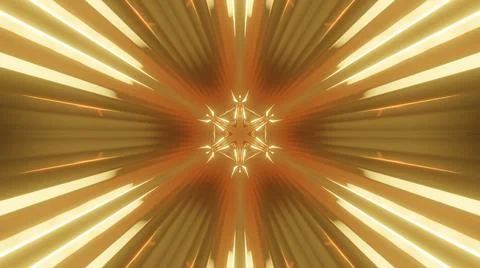 3d render. Sci-fi tunnel with neon lights. Abstract high-tech tunnel as Stock Illustration