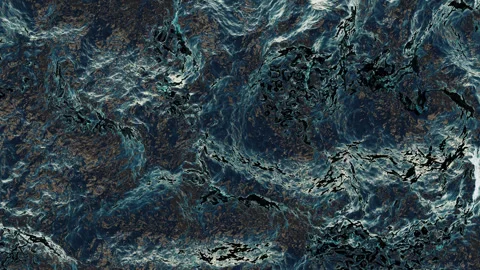 3D render of the sea with waves and foam. Stock Footage 281499204