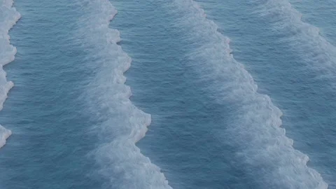 3d render of sea waves . Water texture Stock Footage 160038531