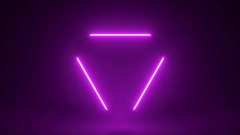 3d render, seamless abstract neon background, levitating cube with glowing lines Stock Footage 132719449