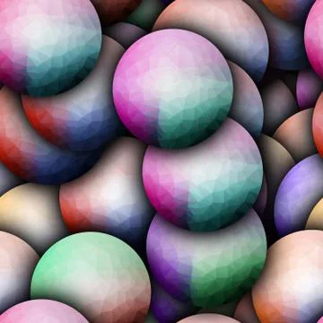3D render seamless ball pattern background tile Illustrazione stock