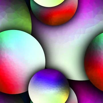 3D render seamless ball pattern background tile Stock Illustration